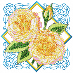 Flowers Embroidery Design 1